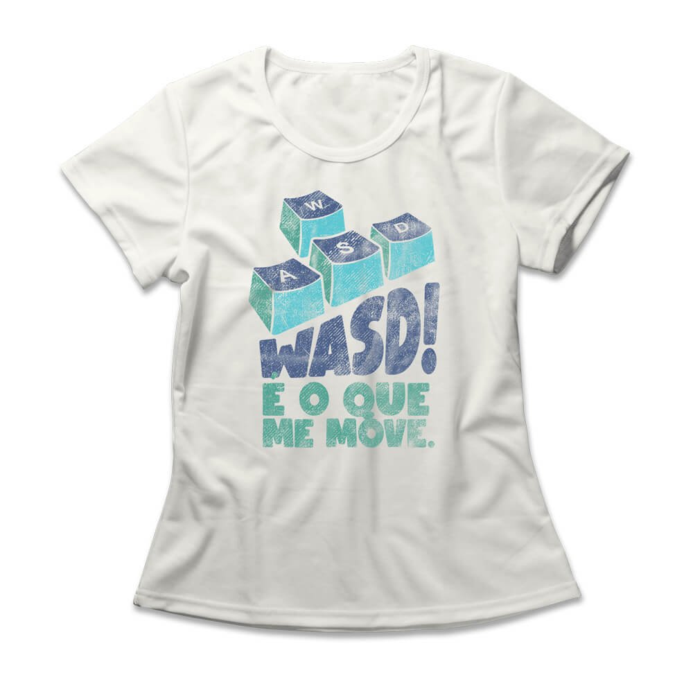 Camiseta Feminina WASD Me Move, Studio Geek