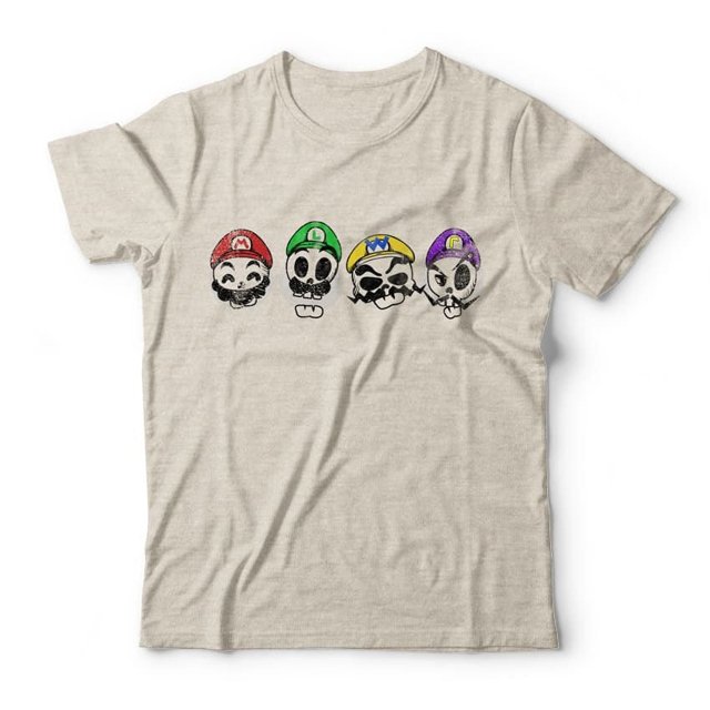 Camiseta Super Mario Skulls