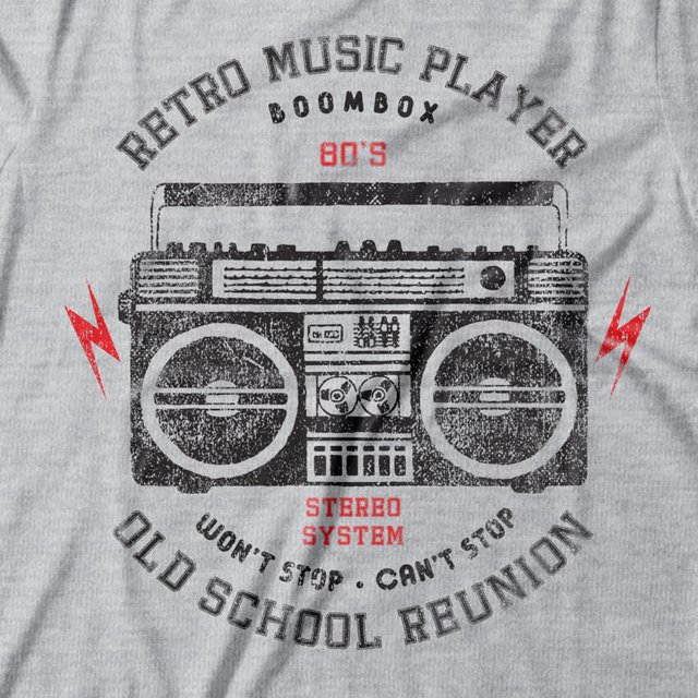 Camiseta Retro Music Player