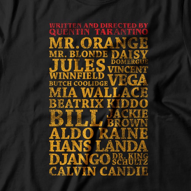 Camiseta Tarantino Personagens