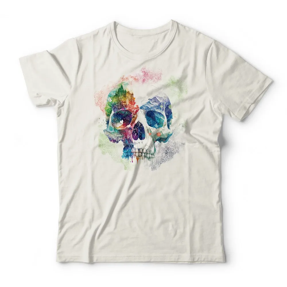 Camiseta Watercolor Skull