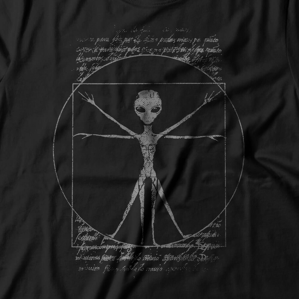 Camiseta Feminina Vitruvian Alien, Studio Geek