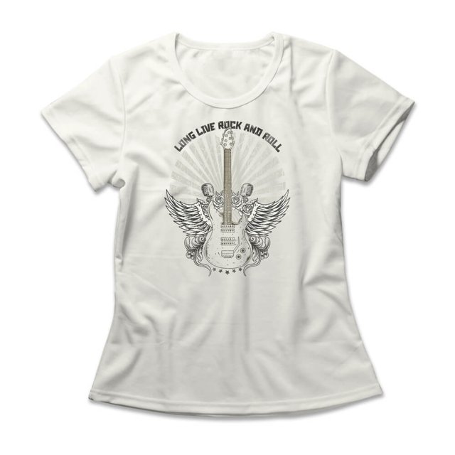 Camiseta Feminina Long Live Rock And Roll