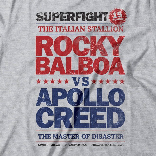 Camiseta Feminina Rocky vs Apollo