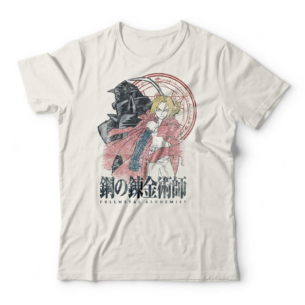 Camisetas anime em silk screen estampa Fullmetal Alchemist - Camisetas  anime 30.1 penteada e reforçada, 100% algodão estampa no tamanho Gigante!