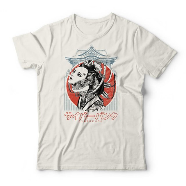 Camiseta Cyberpunk Geisha