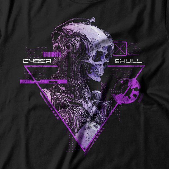 Camiseta Cyber Skull