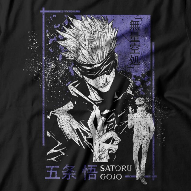 Camisa Exclusiva Satoru Gojo Mangá