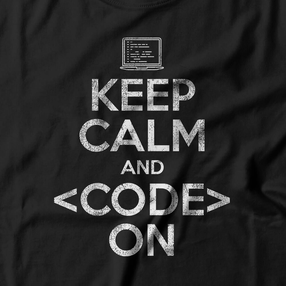 Camiseta Feminina Keep Calm And Code On | Studio Geek | Studio Geek