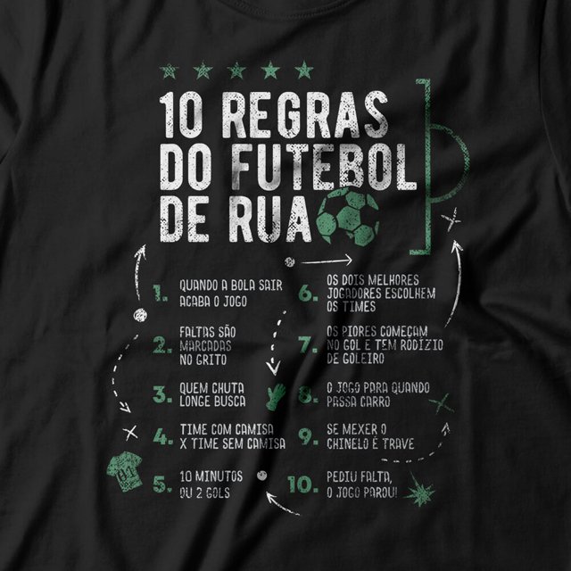 Camiseta Futebol De Rua