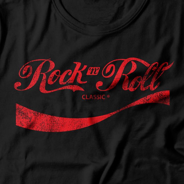 Camiseta Feminina Rock 'N' Roll Cola