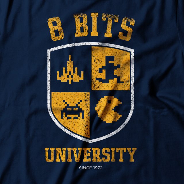 Camiseta Feminina 8 Bits University