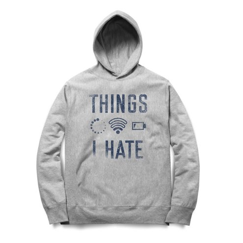 i hate moletom com capuzs