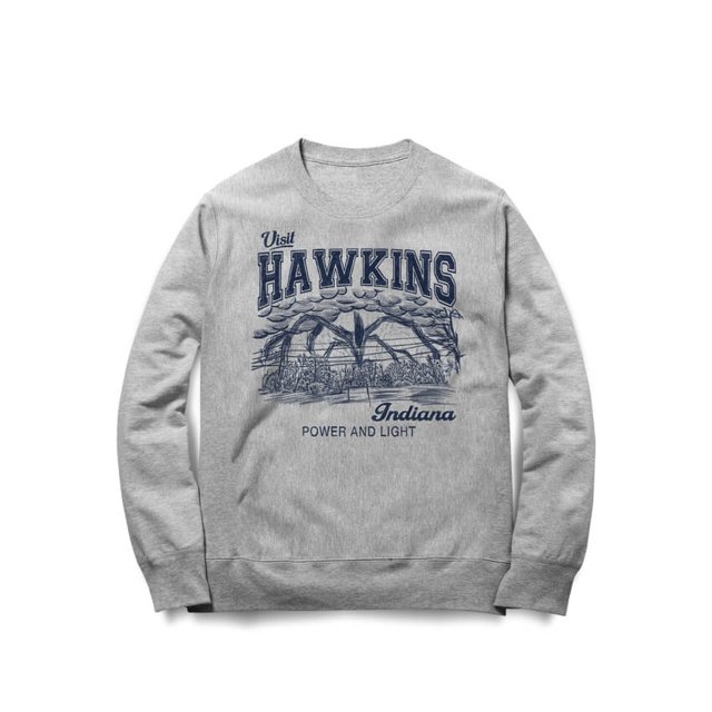 hawkins high school nike moletom com capuz