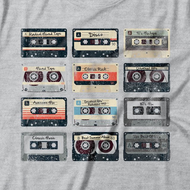 Camiseta Feminina Cassette Tapes