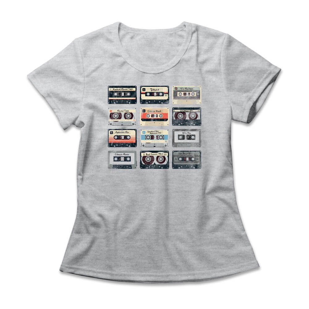 Camiseta Feminina Cassette Tapes