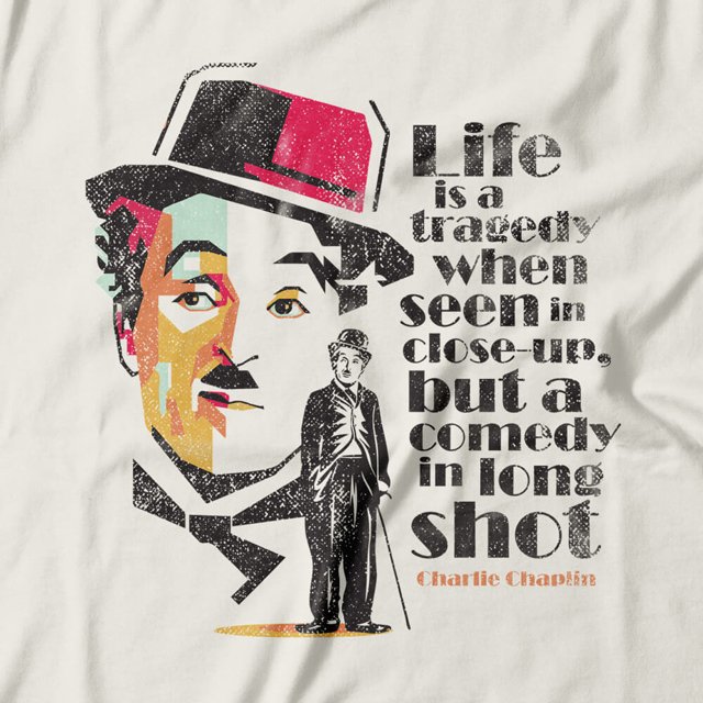 Camiseta Feminina Charlie Chaplin