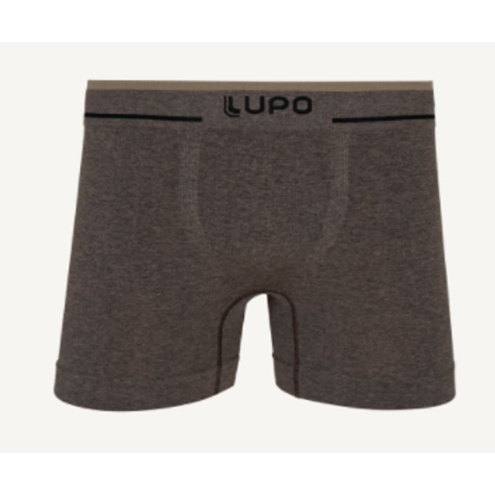 Cueca Boxer Lupo Fio Texturizado Basic Sem Costura Marrom