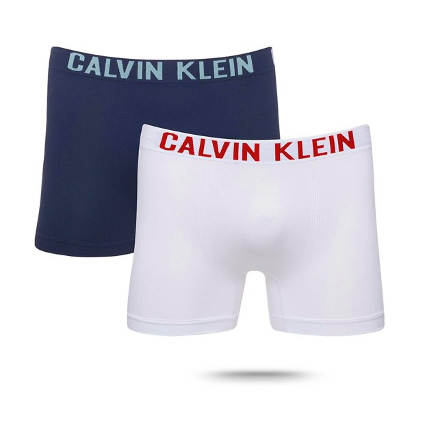 Kit 2 Trunk Sem Costura Marinho com Vermelho Calvin Klein 