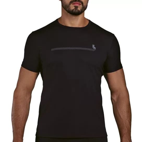 Camiseta Lupo Sport Biodegradável Proteção UV50+ Preta