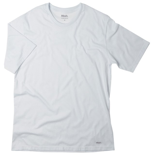 Camiseta Masculina Mash Gola Careca 100% Algodão Branca