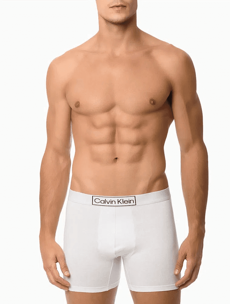 Cueca Boxer de Algodão Heritage Calvin Klein Branca