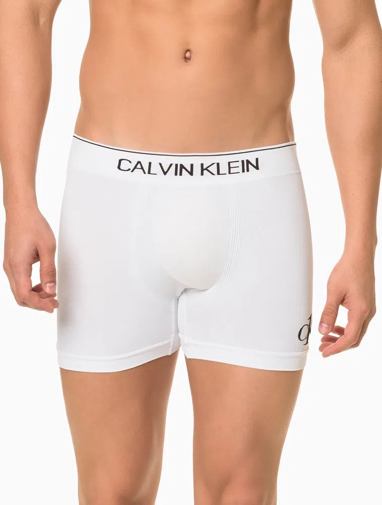 Cueca Trunk Calvin Klein Seamless Micro Sem Costura Branca