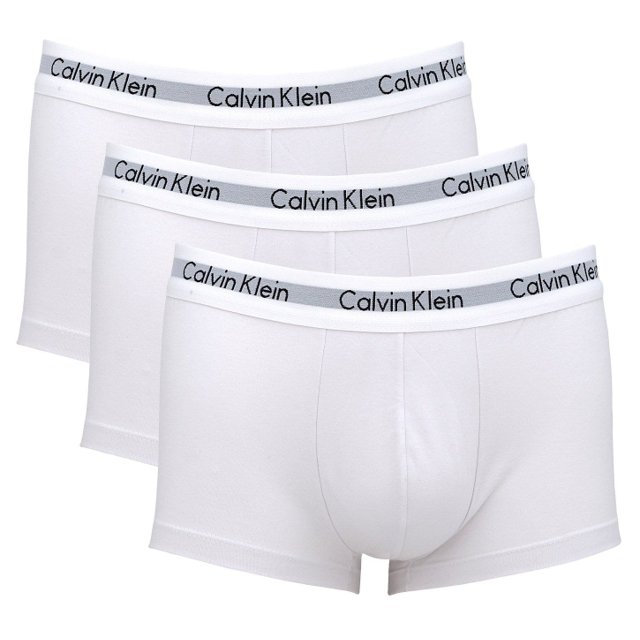 Kit 3 Cuecas Calvin Klein Life Algodão Branca