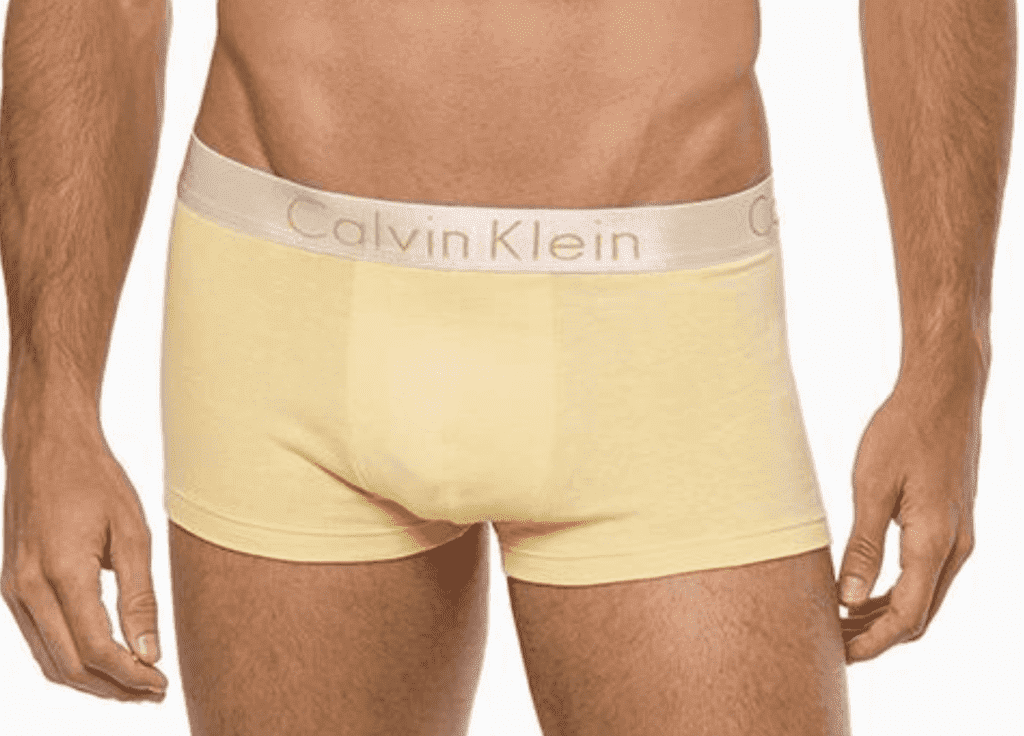 Cueca Low Rise Trunk Calvin Klein Reveillon Amarelo Ouro