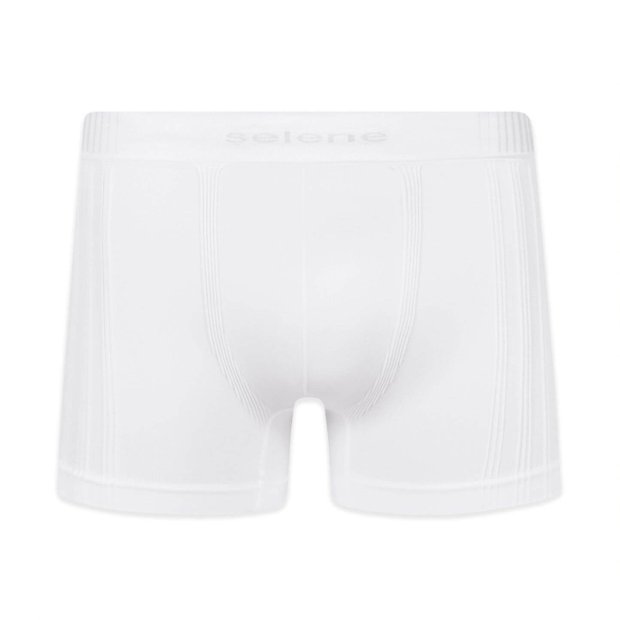 CUECA BOXER BRANCA COM VERMELHO - SEVEN BRAND STORE