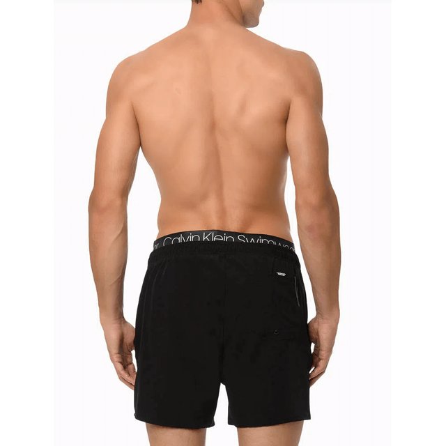 Shorts de Praia Masculino Calvin Klein Cós com Elástico Preto
