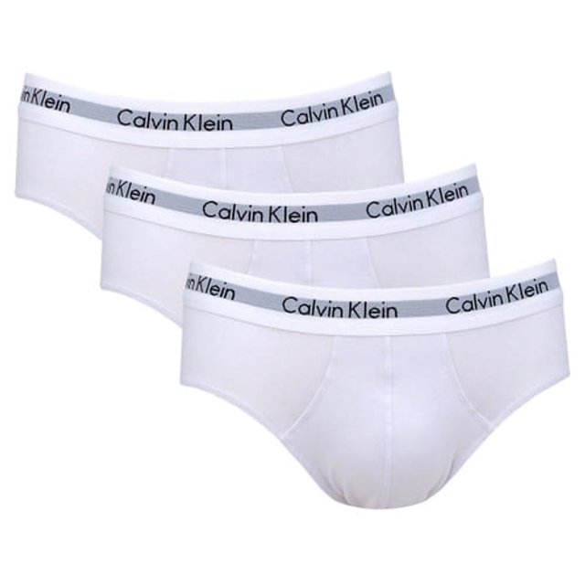 Cueca Calvin Klein Masculino NU2666-100 S Branco - 3 Peças - Roma