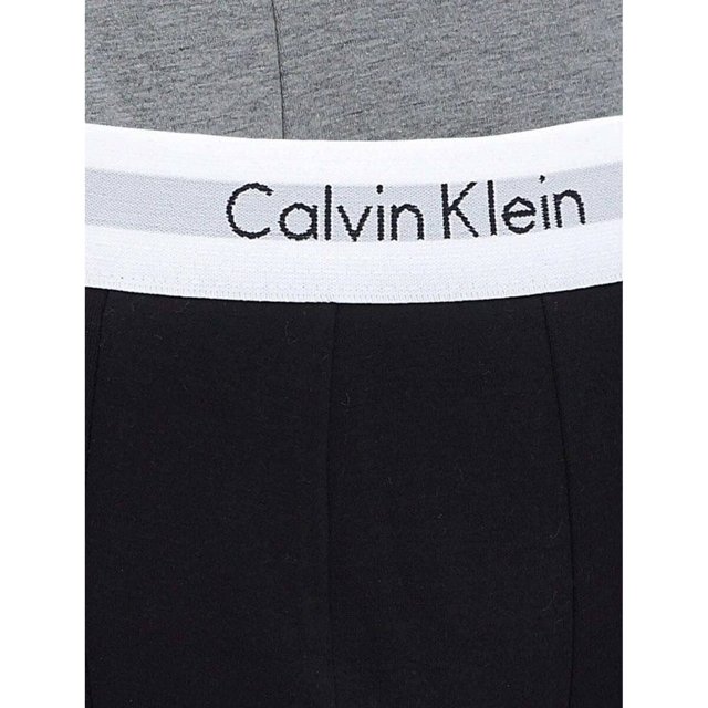 Cuecas Calvin Klein Underwear Trunk Seamless Outline Logo Branca Preta e  Mescla Pack 3UN