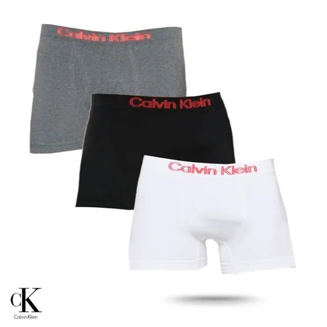 Kit 3 Trunk Calvin Klein Micro Sem Costura Br/Pt/Cz