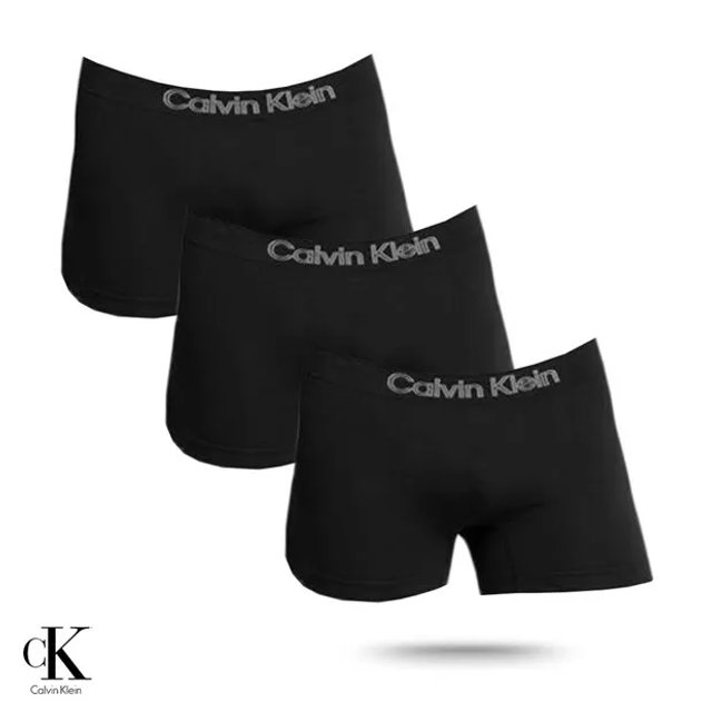 Kit 3 Trunk Calvin Klein Micro Sem Costura Pretas