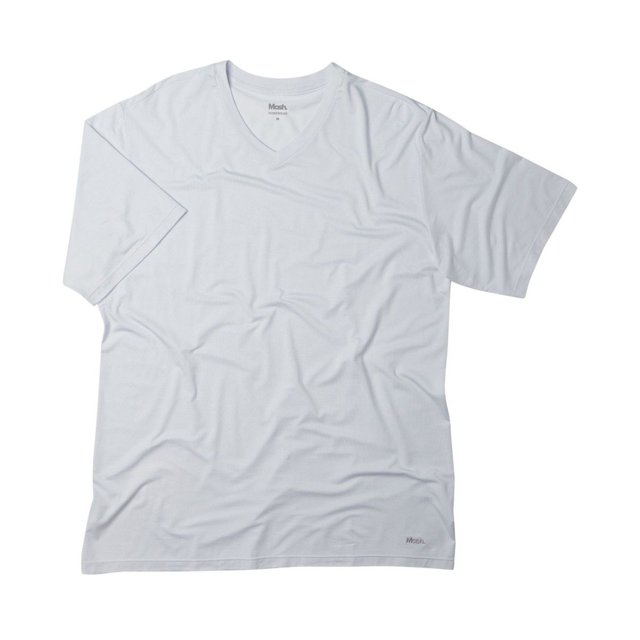 Camiseta Masculina Mash Gola V Modal Branca