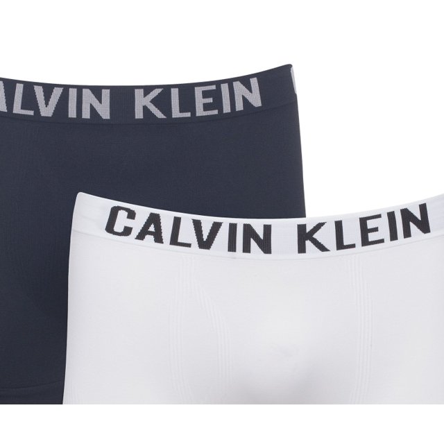 Kit 2 Cuecas Boxer Calvin Klein Micro Sem Costura Br/Pt