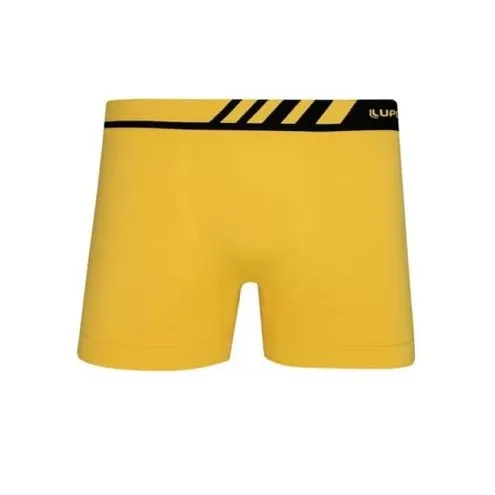 cueca boxer Lupo amarela com detalhe no cós