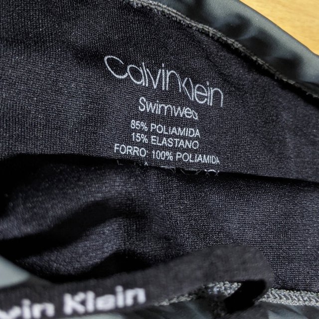 Sunga Trunk Lisa com Gorgurão Calvin Klein Chumbo