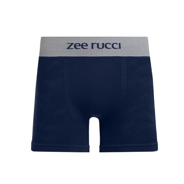 Cueca Boxer Zee Rucci Jacquard Micro S/ Cost Azul Marinho