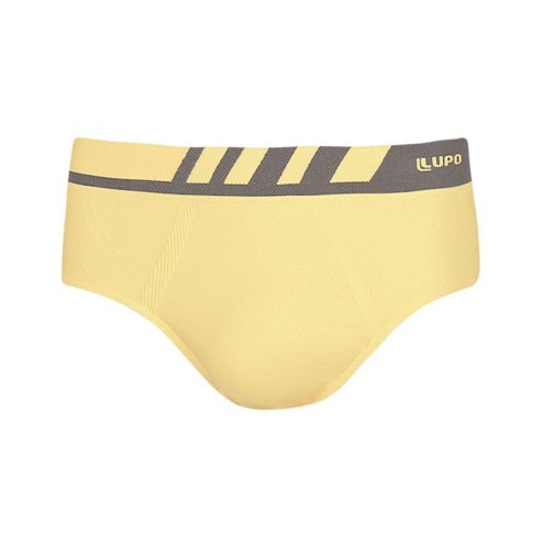 cueca slip sem costura Lupo amarela