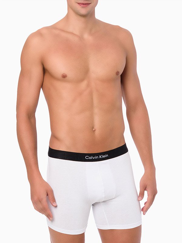 Cueca Boxer Calvin Klein Monolith Branca