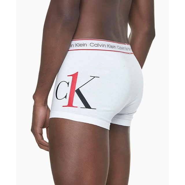 Cueca Sunga Calvin Klein Graphic Logo Algodão Branca