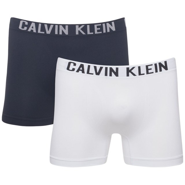 Kit 2 Cuecas Boxer Calvin Klein Micro Sem Costura Br/Pt