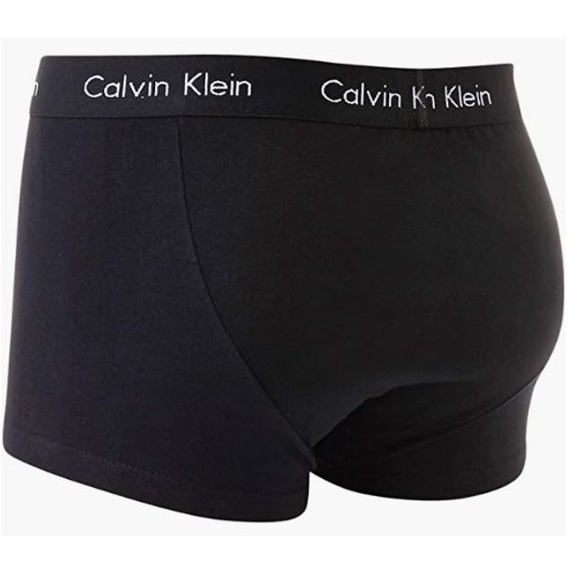 Kit 3 Cuecas Trunk Calvin Klein Life Algodão Black
