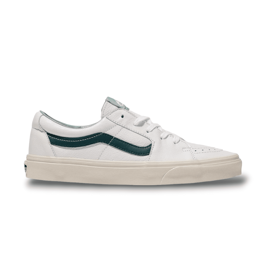 Vans Sk8 Low Vans Cinza E Branco Tênis Vans Sk8 Low Branco-Verde
