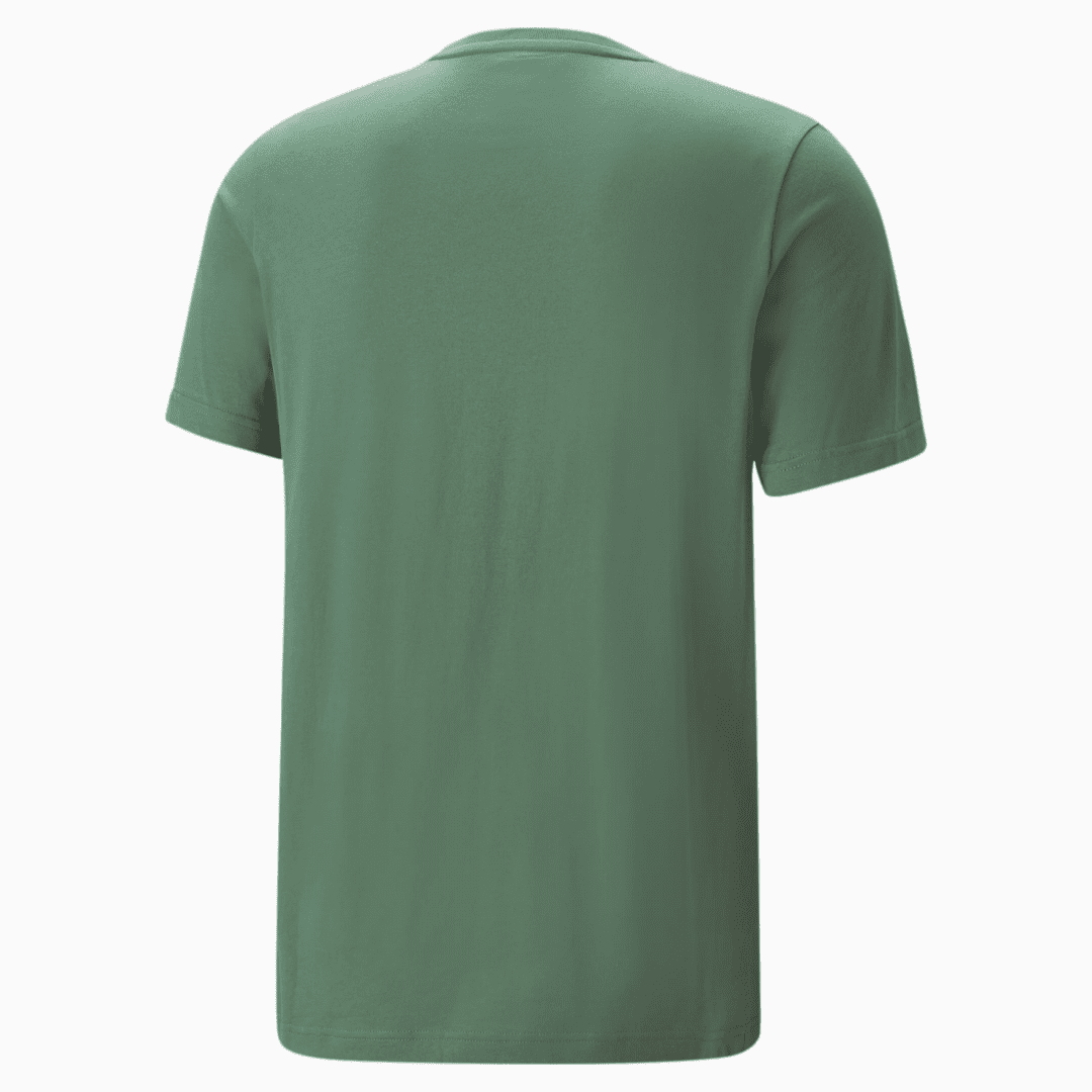 CAMISETA PUMA ESSENTIALS LOGO VERDE