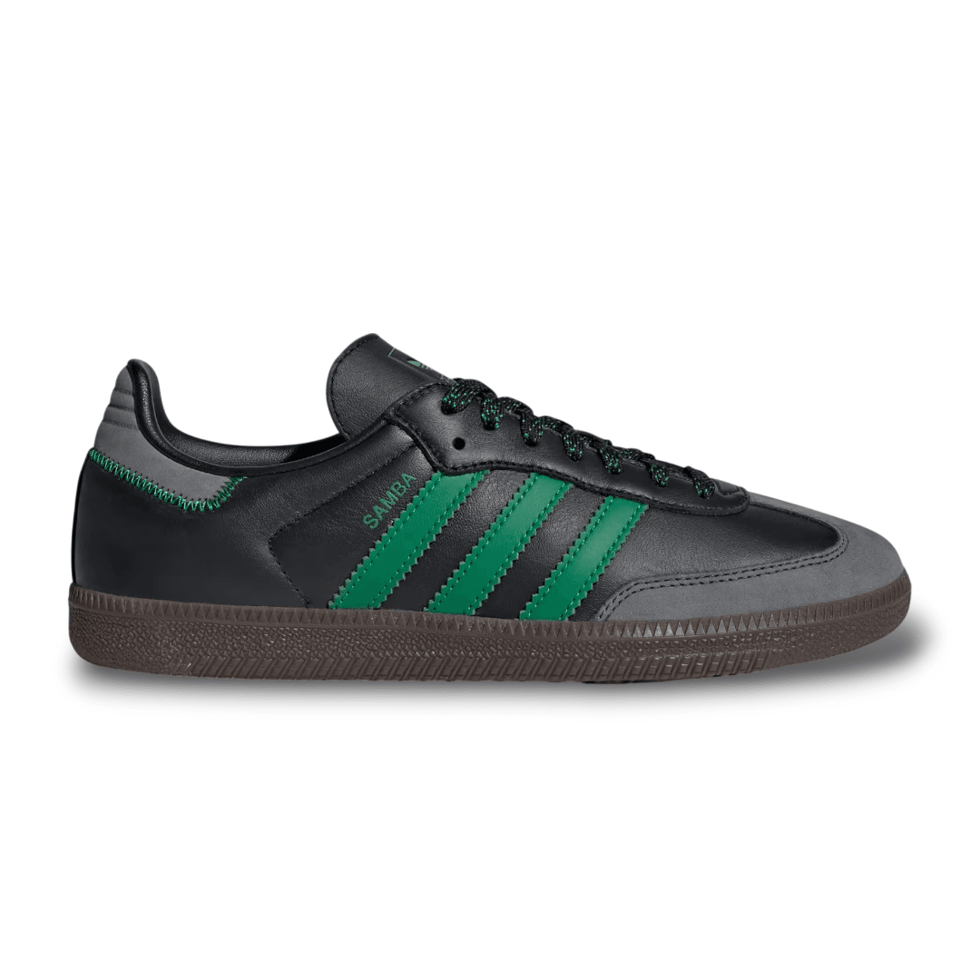 adidas gazelle silver green womens Tênis Feminino Adidas Samba Premium (EM COURO)