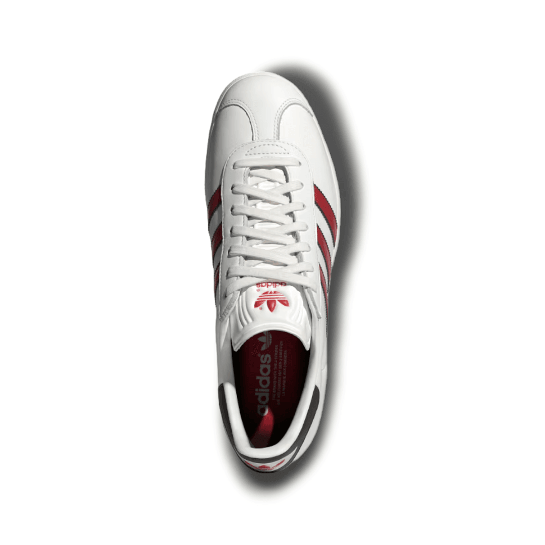 Tnis Adidas Gazelle | Branco-Vermelho-Preto | Bulldog Store