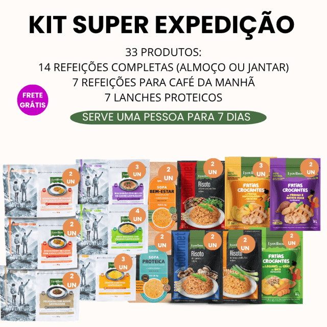 KIT SUPER EXPEDIÇÃO | Lyovibes